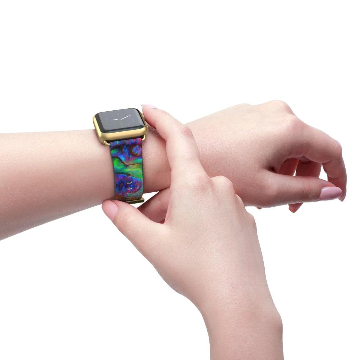 Abalone Texture Print Apple Watch Band - Image 8