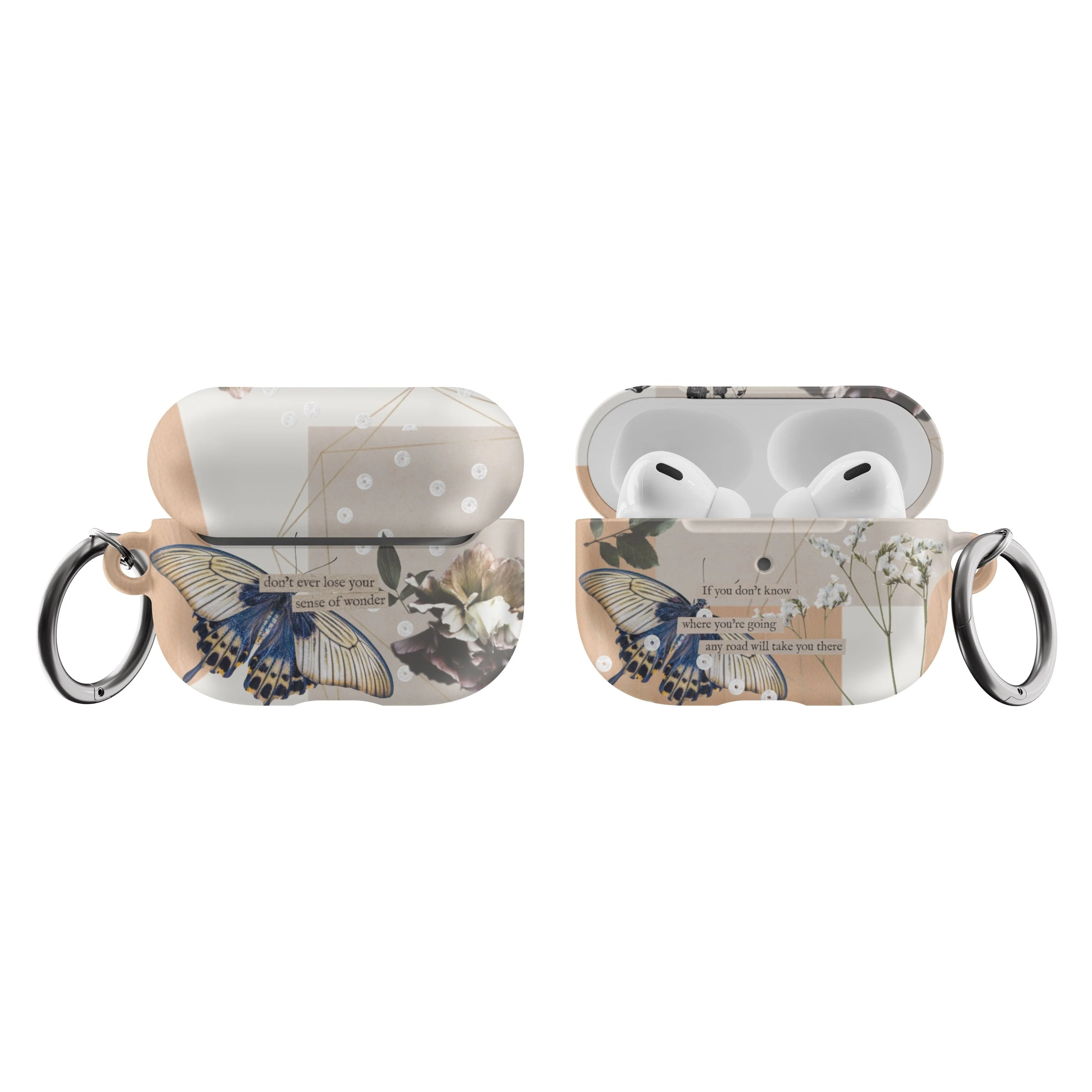 Abstract Butterfly Collage Airpods Case - Image 9