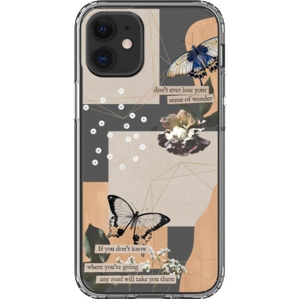 Aesthetic Butterfly Collage Clippings Clear Phone Case - Image 29