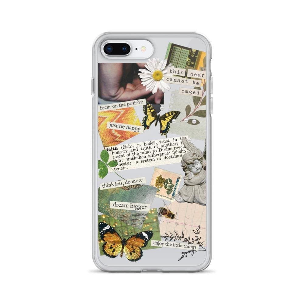 Aesthetic Scrap Collage Clear Phone Case - Image 10