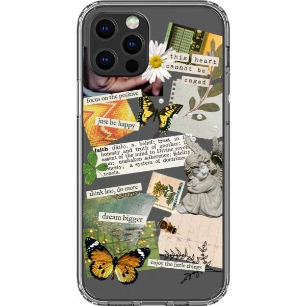 Aesthetic Scrap Collage Clear Phone Case - Image 21