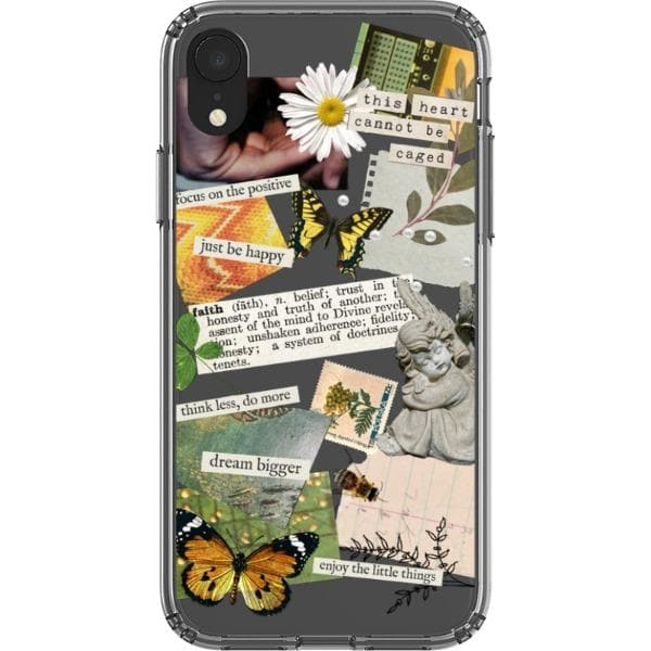 Aesthetic Scrap Collage Clear Phone Case - Image 24