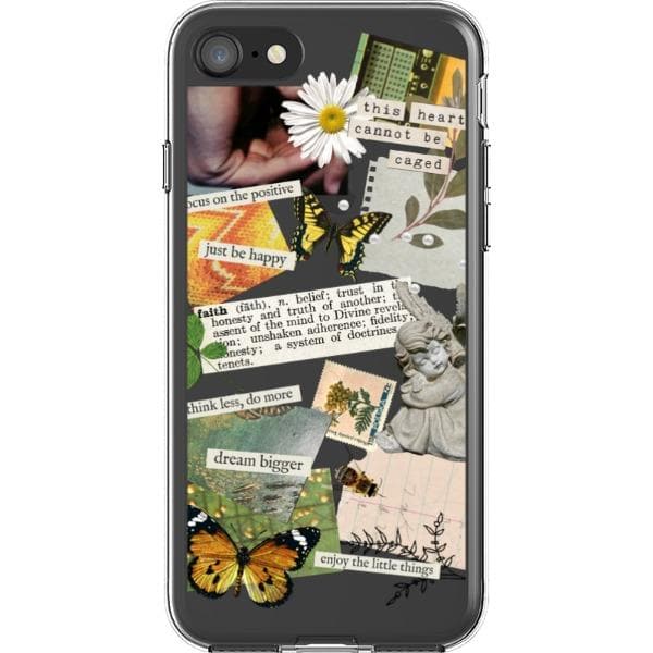 Aesthetic Scrap Collage Clear Phone Case - Image 28