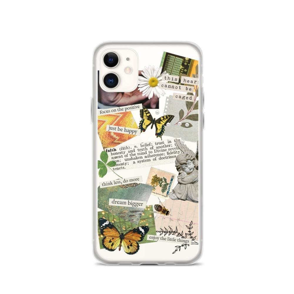 Aesthetic Scrap Collage Clear Phone Case - Image 8