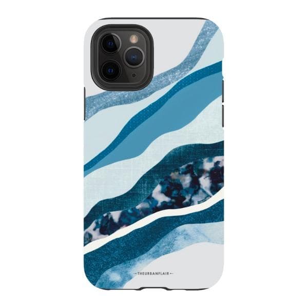 Baby Blue Abstract Layers Tough Phone Case - Image 20