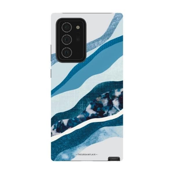 Baby Blue Abstract Layers Tough Phone Case - Image 46