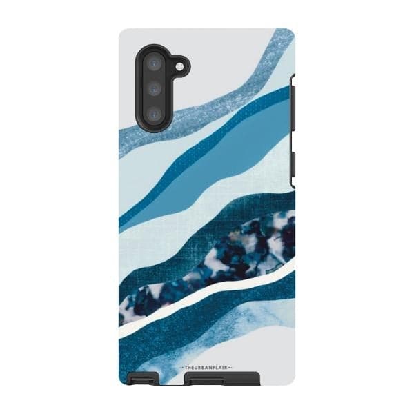 Baby Blue Abstract Layers Tough Phone Case - Image 52