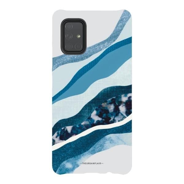 Baby Blue Abstract Layers Tough Phone Case - Image 61