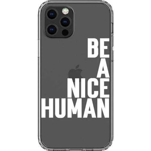Be A Nice Human Clear Phone Case - Image 10