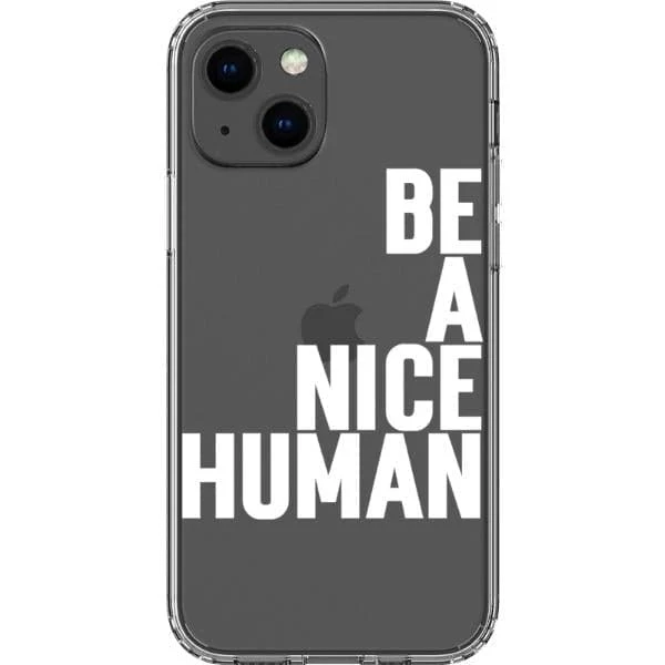 Be A Nice Human Clear Phone Case - Image 11