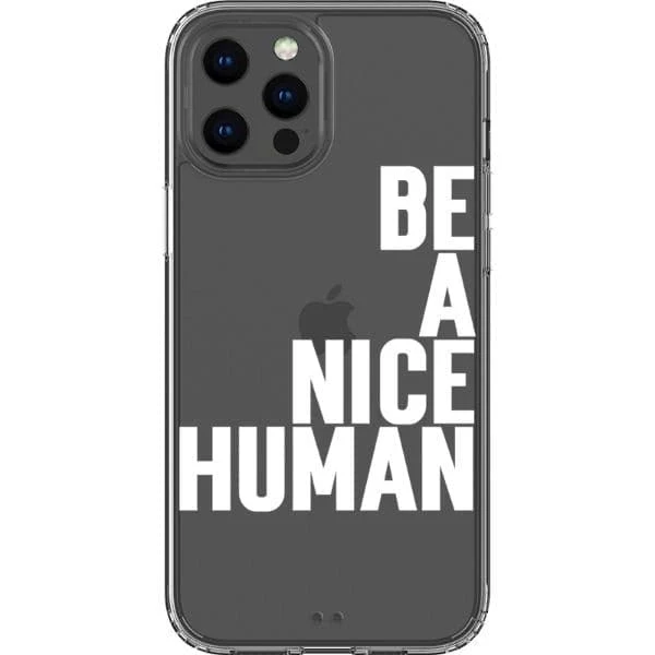 Be A Nice Human Clear Phone Case - Image 15