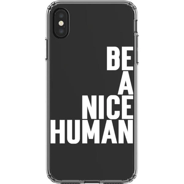 Be A Nice Human Clear Phone Case - Image 25