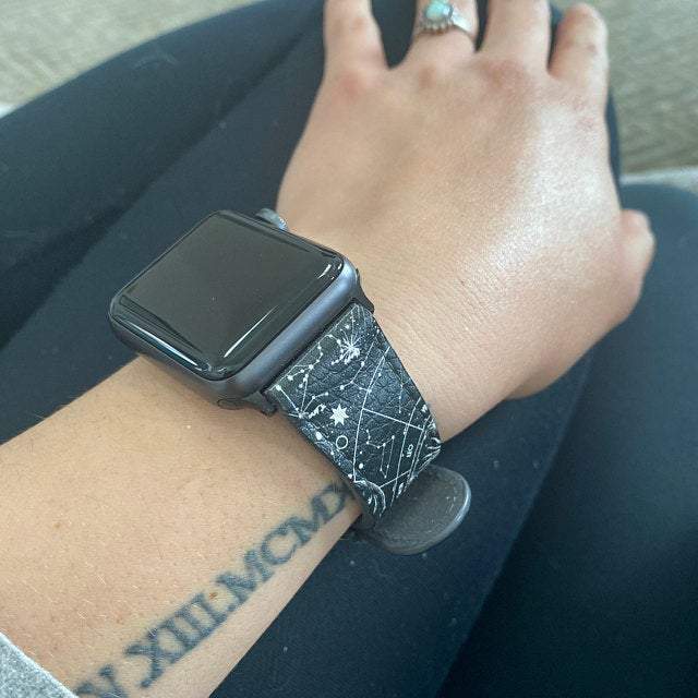 Black White Zodiac Apple Watch Band - Image 23