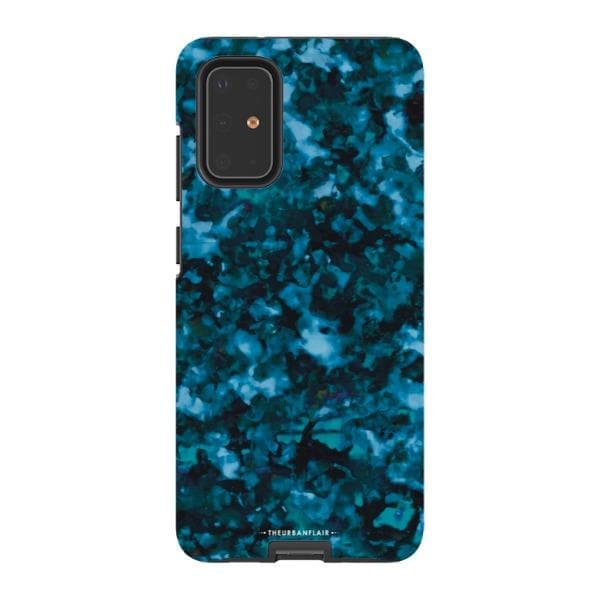 Blue Tortoise Shell Print Tough Phone Case - Image 33