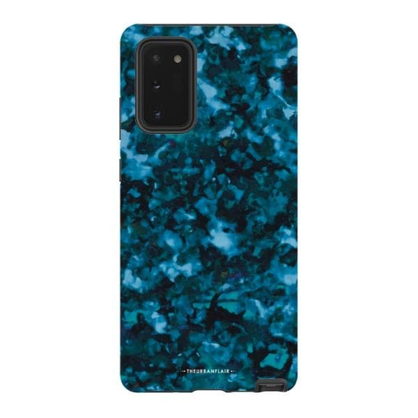 Blue Tortoise Shell Print Tough Phone Case - Image 49