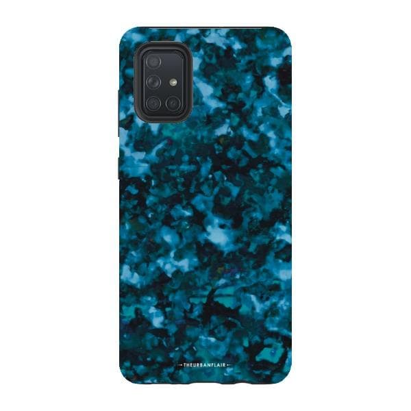 Blue Tortoise Shell Print Tough Phone Case - Image 59