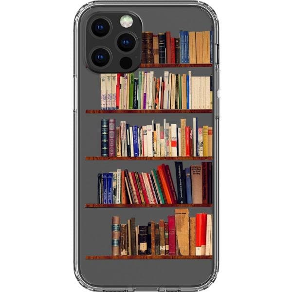 Book Lover's Clear Phone Case - Unique Bookshelf Design for iPhone and Galaxy Devices - Image 10