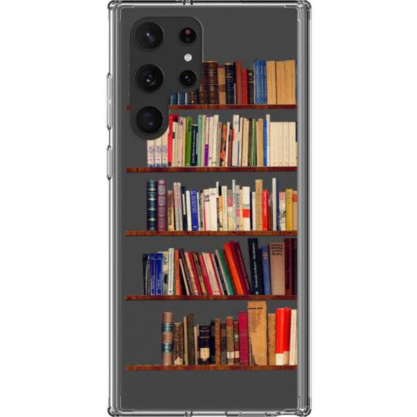 Book Lover's Clear Phone Case - Unique Bookshelf Design for iPhone and Galaxy Devices - Image 33
