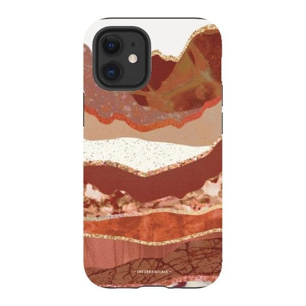 Brick Abstract Layered Mountains Print Tough Phone Case - Image 16