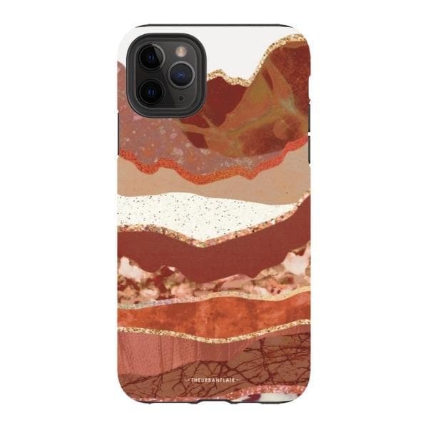 Brick Abstract Layered Mountains Print Tough Phone Case - Image 17
