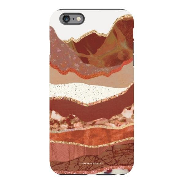 Brick Abstract Layered Mountains Print Tough Phone Case - Image 32