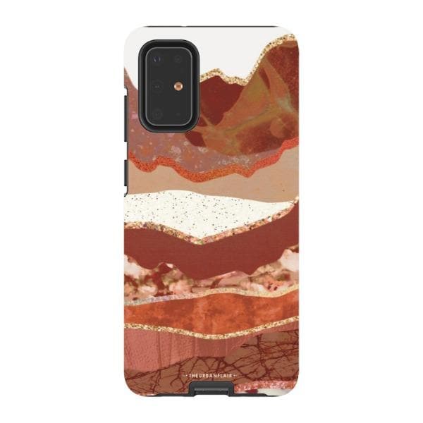 Brick Abstract Layered Mountains Print Tough Phone Case - Image 34