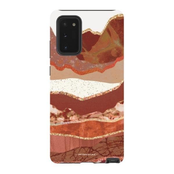 Brick Abstract Layered Mountains Print Tough Phone Case - Image 48