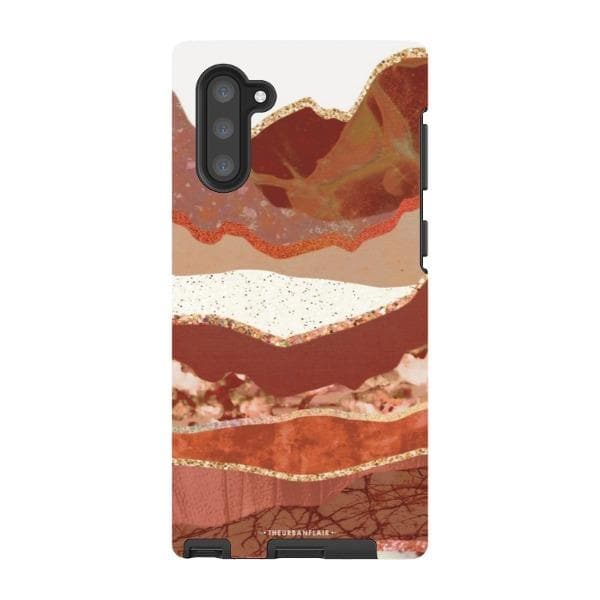 Brick Abstract Layered Mountains Print Tough Phone Case - Image 52