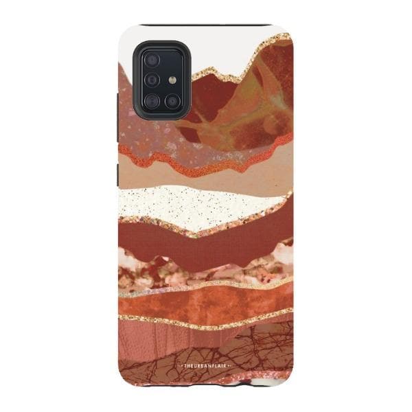 Brick Abstract Layered Mountains Print Tough Phone Case - Image 55