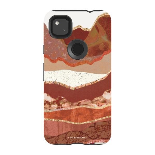 Brick Abstract Layered Mountains Print Tough Phone Case - Image 66