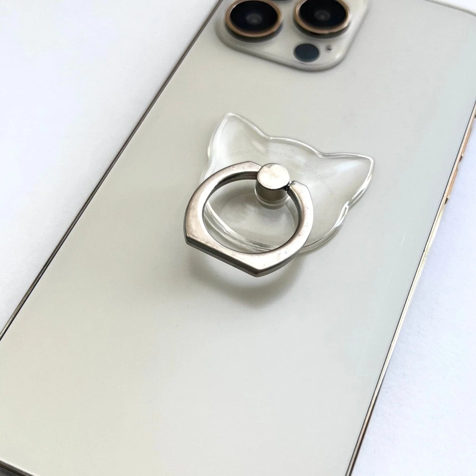 Clear Cat Shaped Ring Grip - Image 5