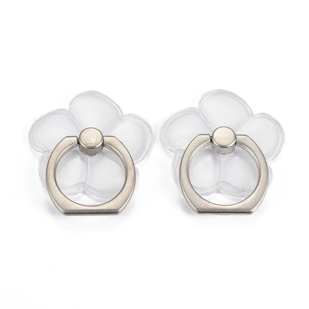 Clear Flower Shape Ring Grip - Image 3