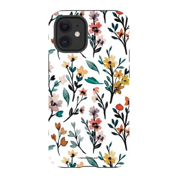 Cute Fall Watercolor Flowers Tough Phone Case - Image 15