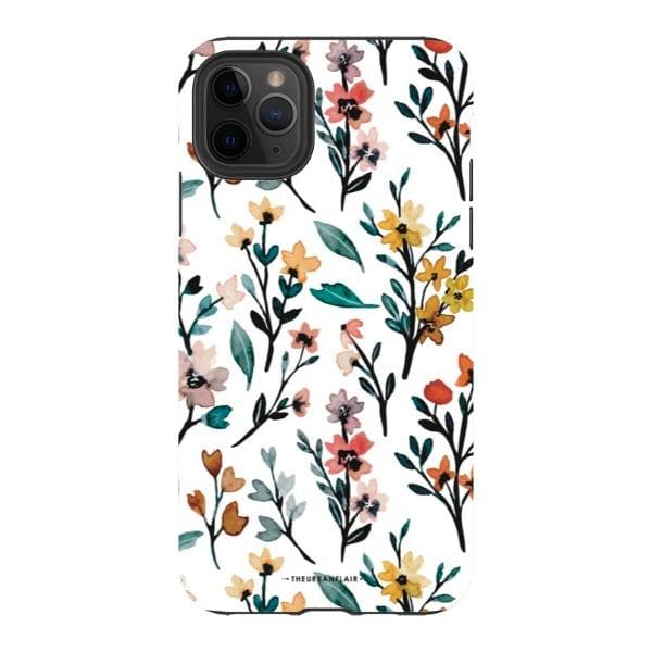 Cute Fall Watercolor Flowers Tough Phone Case - Image 18