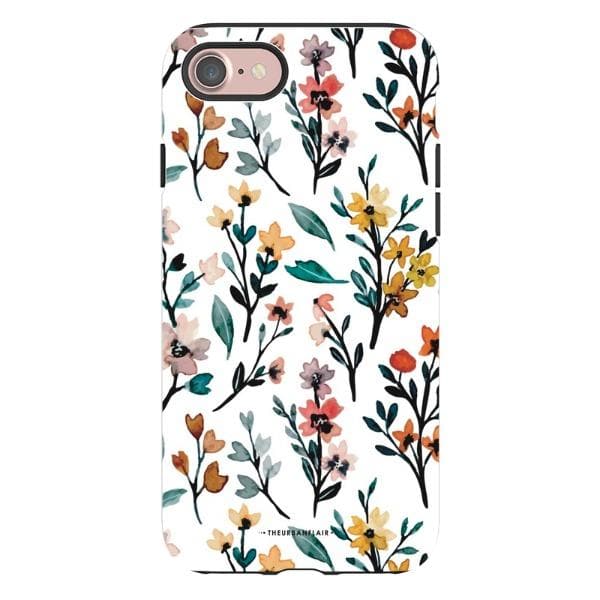 Cute Fall Watercolor Flowers Tough Phone Case - Image 31
