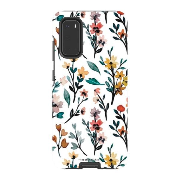 Cute Fall Watercolor Flowers Tough Phone Case - Image 35