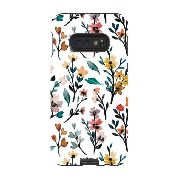 Cute Fall Watercolor Flowers Tough Phone Case - Image 44