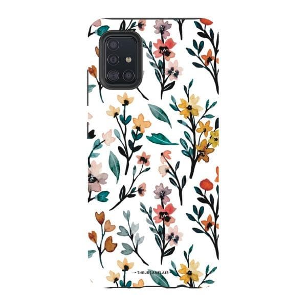Cute Fall Watercolor Flowers Tough Phone Case - Image 54
