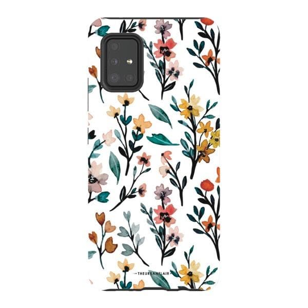 Cute Fall Watercolor Flowers Tough Phone Case - Image 56
