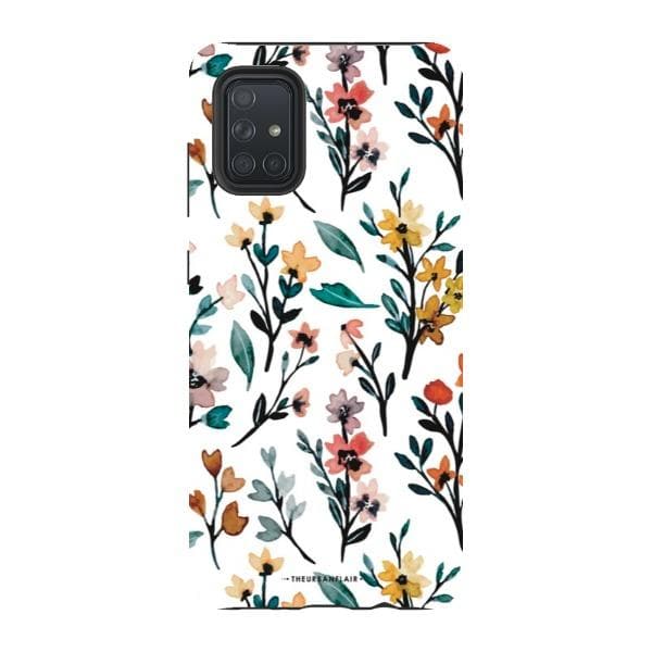 Cute Fall Watercolor Flowers Tough Phone Case - Image 57