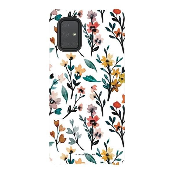 Cute Fall Watercolor Flowers Tough Phone Case - Image 59