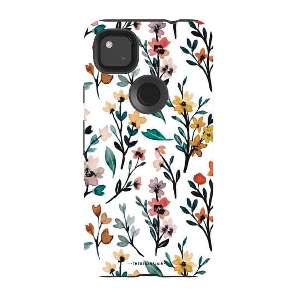 Cute Fall Watercolor Flowers Tough Phone Case - Image 65