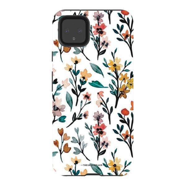 Cute Fall Watercolor Flowers Tough Phone Case - Image 69