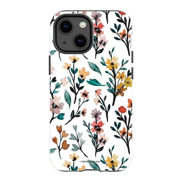 Cute Fall Watercolor Flowers Tough Phone Case - Image 7