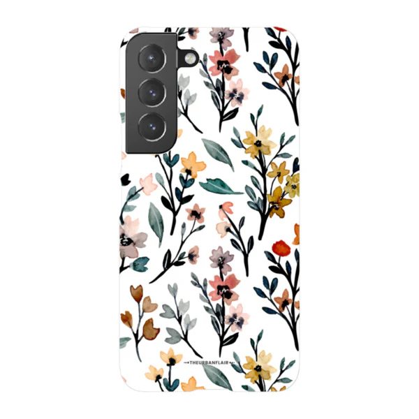 Cute Fall Watercolor Flowers Tough Phone Case - Image 83