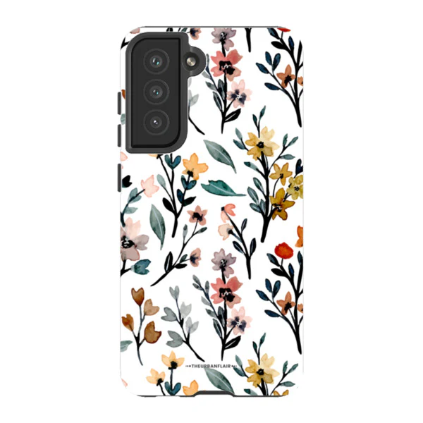 Cute Fall Watercolor Flowers Tough Phone Case - Image 86