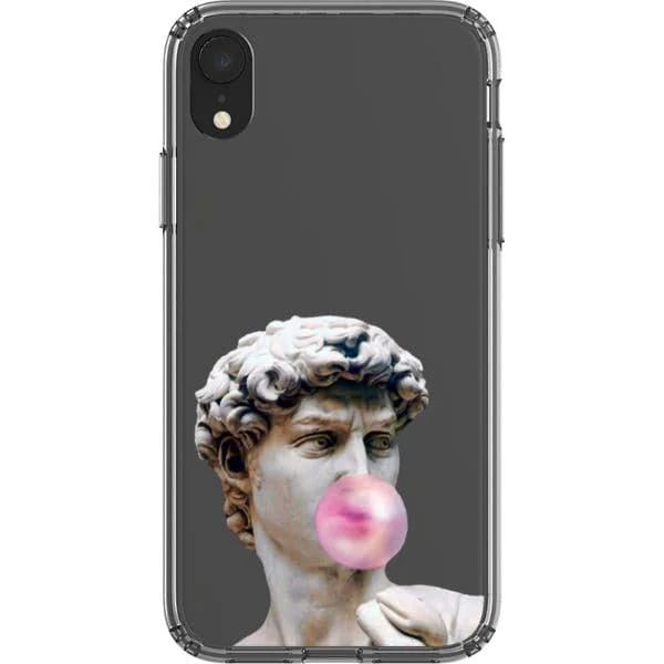 David Greek Statue Bubblegum Clear Phone Case - Image 15