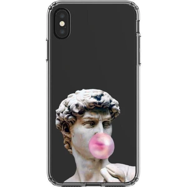 David Greek Statue Bubblegum Clear Phone Case - Image 16