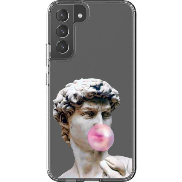 David Greek Statue Bubblegum Clear Phone Case - Image 28