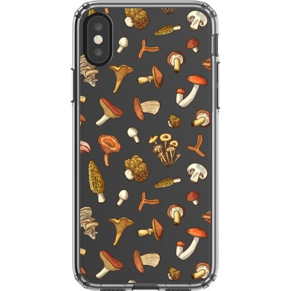 Fall Mushroom Clear Phone Case - Image 13